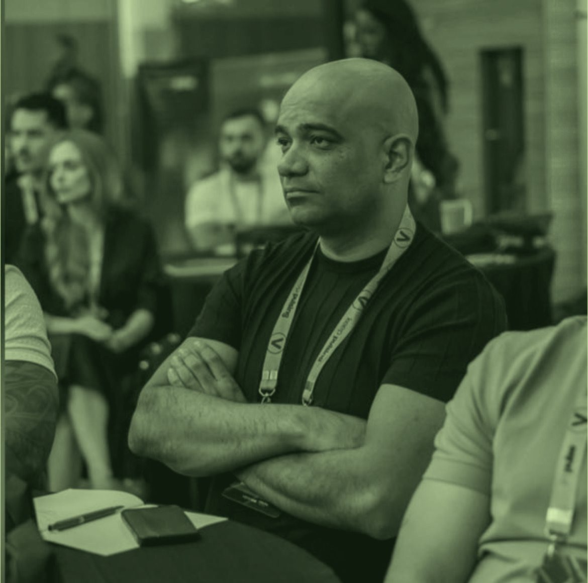 Fundador da Grows Up em evento de marketing